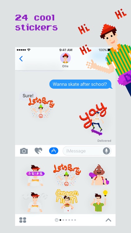 Ollie the Skater - Stickers screenshot-3
