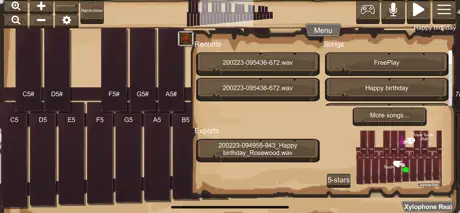 Xylophone Real: 2 mallet types