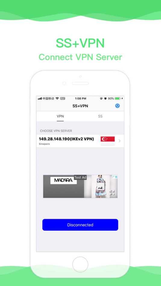 #1. SS+VPN - Secure Web Surfing (iOS) By: Yiwu Madan Network Technology Co., Ltd.