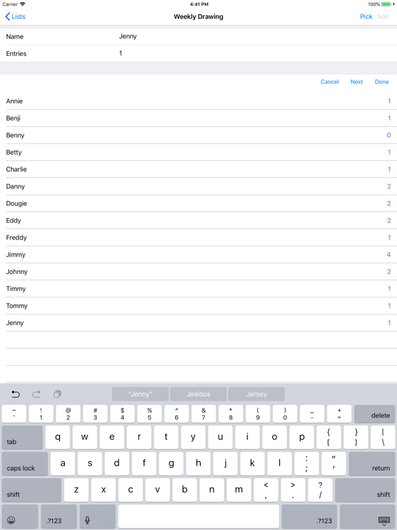 App screenshot