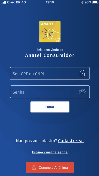 Anatel Consumidor Mobile Screenshot