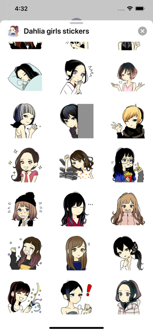 Dahlia girls stickers(圖4)-速報App