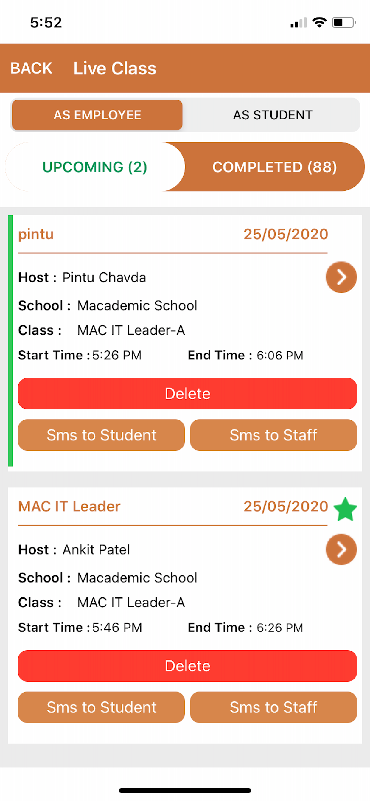 My LiveClass