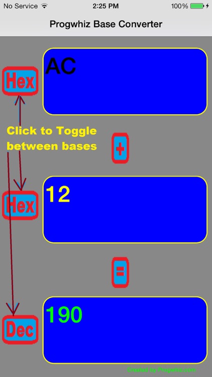Progwhiz Base Calculator