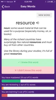 flashcards - toefl vocabulary iphone screenshot 3