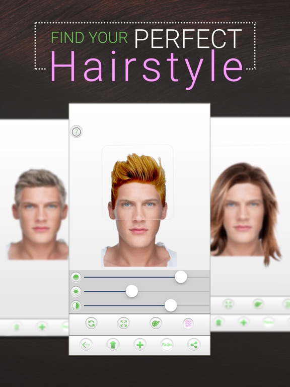 Your Perfect Hairstyle for Men iPad screenshot 1 - Lifestyle app