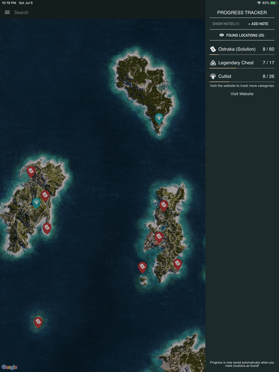 Unofficial Map for AC: Odyssey iPad screenshot 4 - Entertainment app