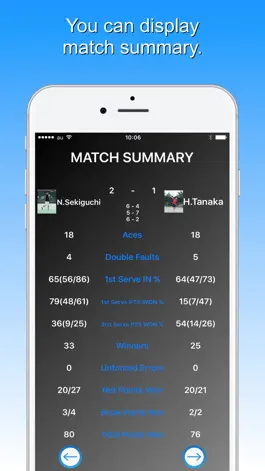 Game screenshot Tennis Score & Card Pro apk