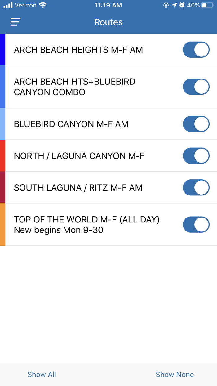 Laguna Beach Trolley App