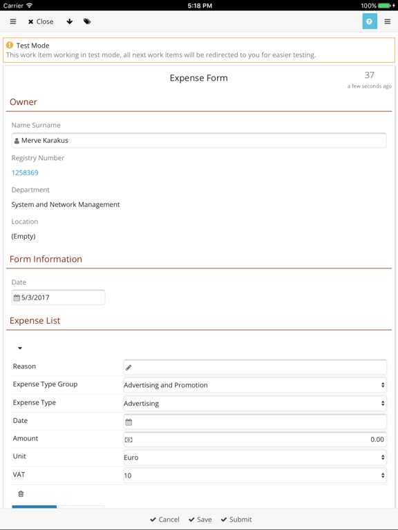 Emakin iPad screenshot 5 - Business app