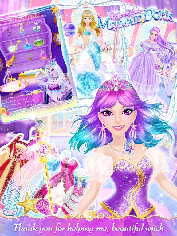 Princess Salon: Mermaid Dorisのおすすめ画像4