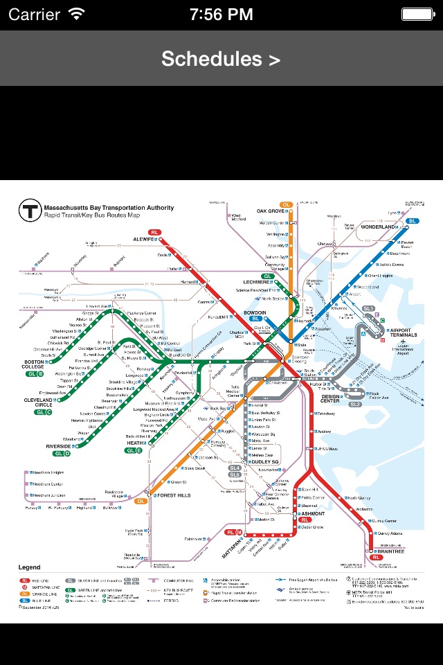 MBTA Boston T Map -- Ad Free screenshot 4