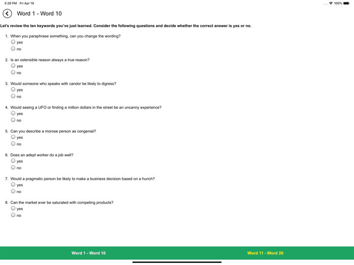 Verbal Advantage - Level 1