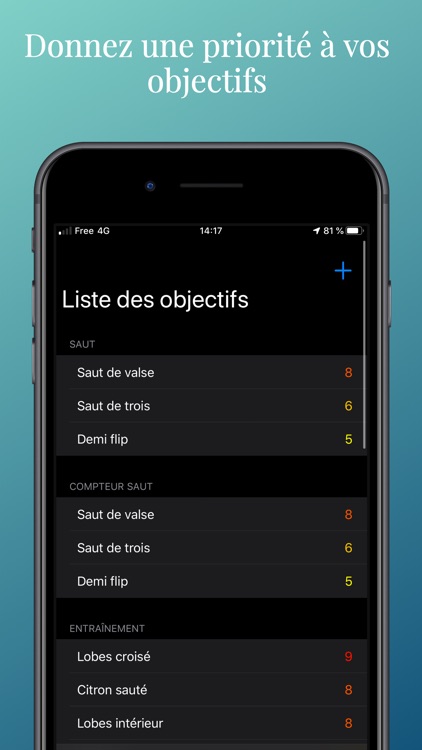 GoalMe - Liste d'objectifs