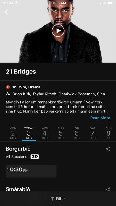 Bíóklúbbur iPhone screenshot 4 - Entertainment app