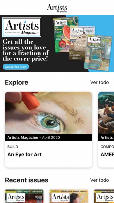 Artists Magazine Screenshot