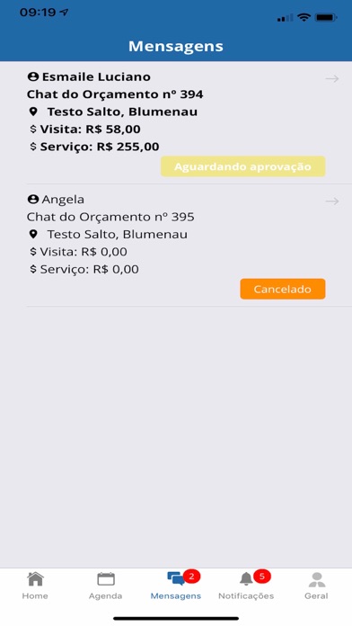 App screenshot