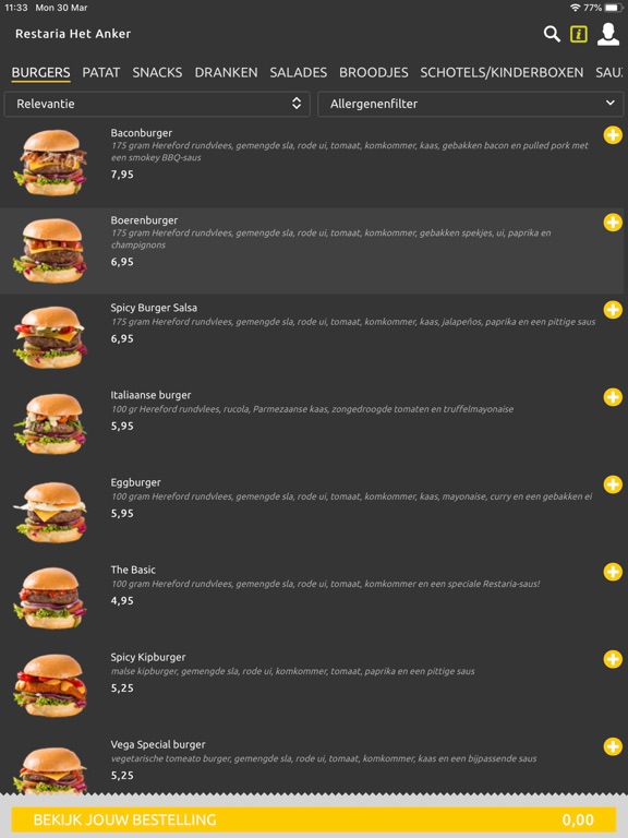 Screenshot #5 pour Restaria Bestelapp