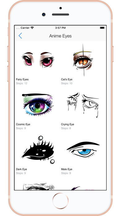 Screenshot #2 pour Draw Anime Eyes - Cutest Eyes