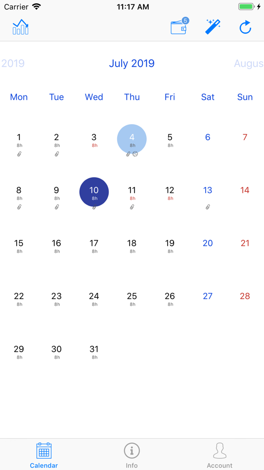 #1. TimeSheet App (iOS) 由: Betacom Srl