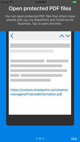 Azure Information Protection iPhone Screenshot 3
