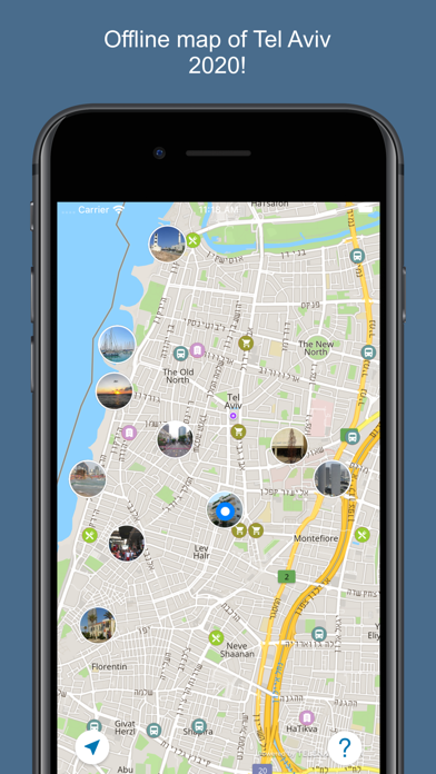 Tel Aviv 2020 — offline mapのおすすめ画像1