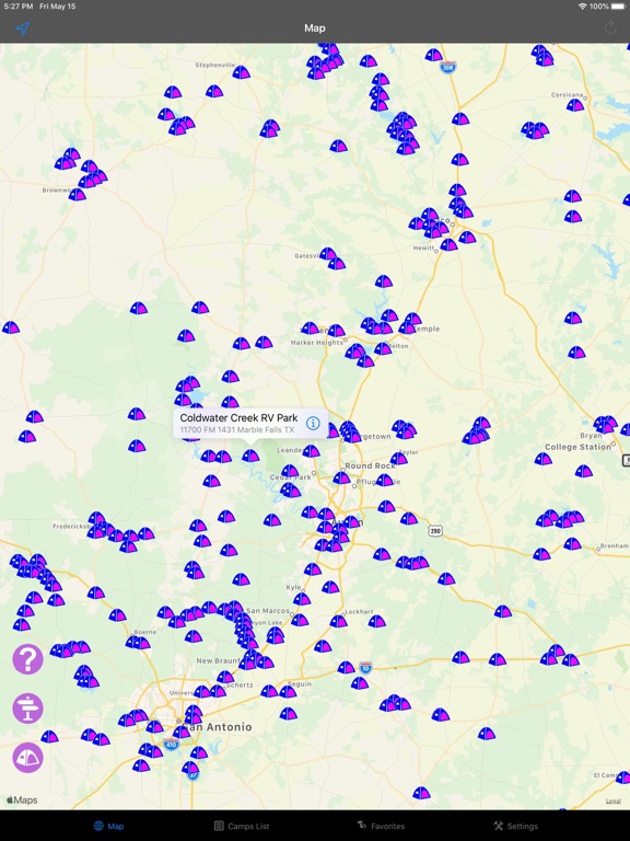 Screenshot #4 pour Texas – Camping & RV spots