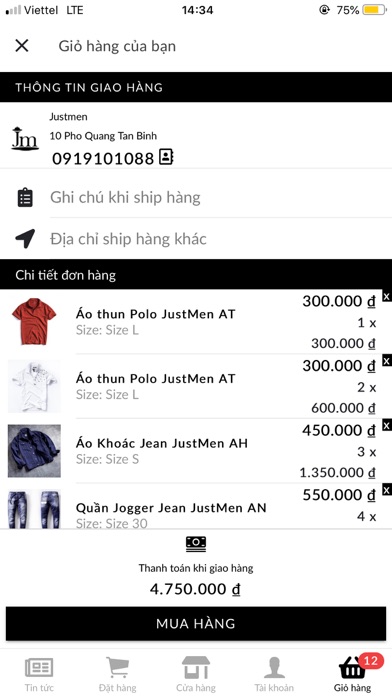 Just Men iPhone screenshot 6 - Shopping app