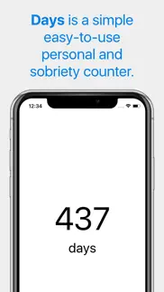 days - sobriety counter iphone screenshot 1