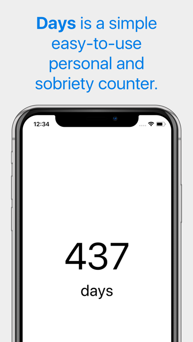 Screenshot #1 pour Days - Sobriety Counter