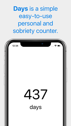 Days - Sobriety Counter screenshot 1
