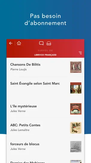 Captura de pantalla de Livres Audio HQ en iPhone 3