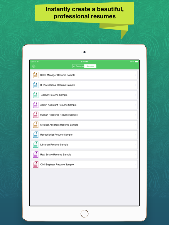 Screenshot #4 pour Resume Apex Pro – Resume Build