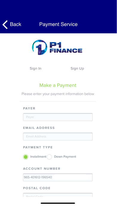 P1 Finance for iPhone Screenshot