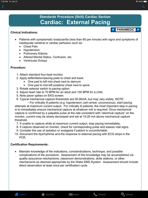 Wake County EMS iPad screenshot 3 - Medical app