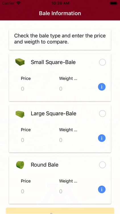 Hay Price Calc