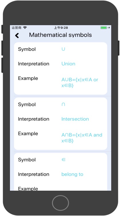 ZFMathematical symbols