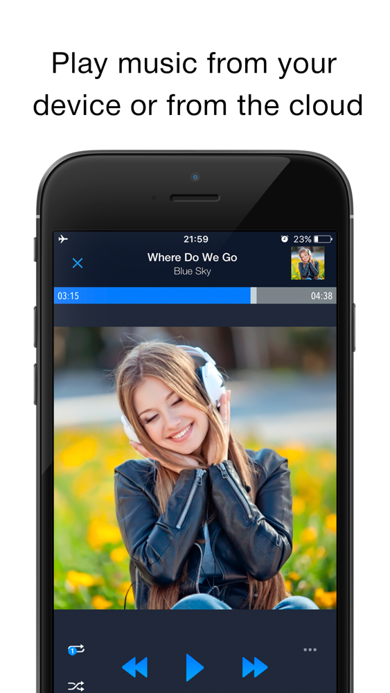 CloudBeats: music player App for iPhone 