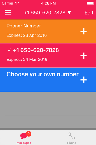 Phoner: Second Phone Number screenshot 4