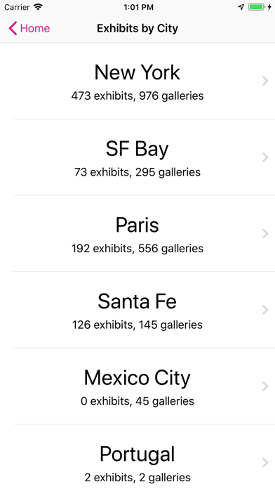ExpoArtist iPhone screenshot 6 - Travel app