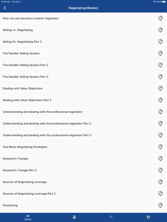 My Sandler iPad screenshot 3 - Business app