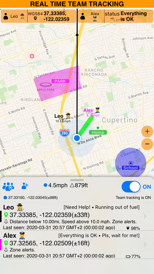 #1. GPS Team 55 (iOS) By: Kalimex-Consulting s.r.o. @Blocoware & Stanislav Dvoychenko