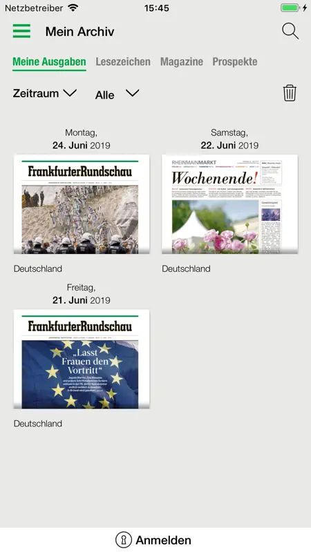 FR Digitale Zeitung screenshot 2 of 5