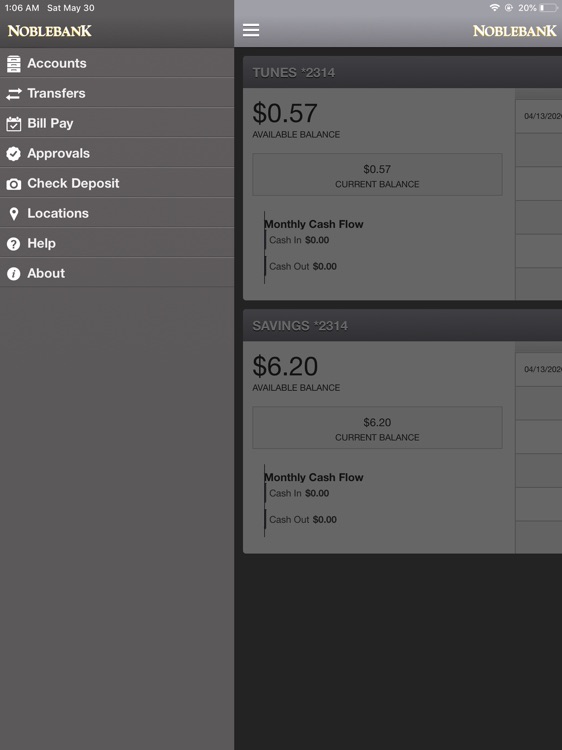 NobleBank Business for iPad