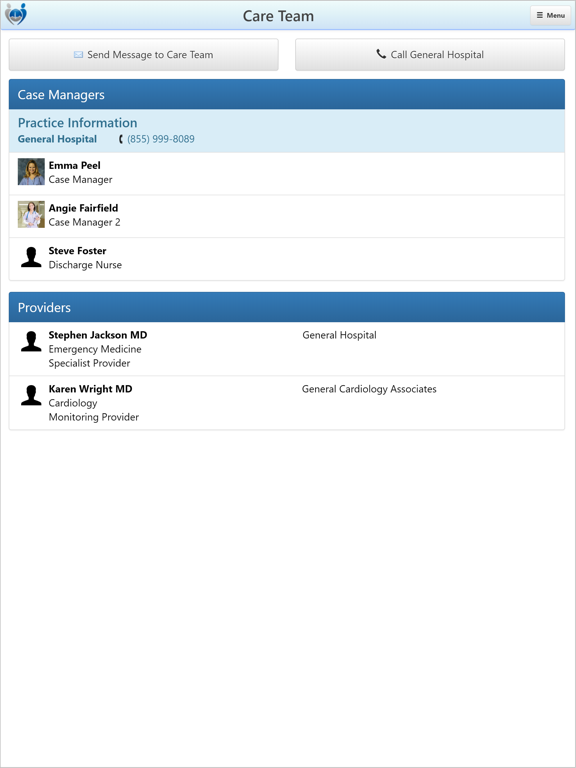 ChronicCareIQ iPad screenshot 2 - Medical app