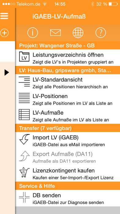 How to cancel & delete iGAEB-Aufmaß from iphone & ipad 2