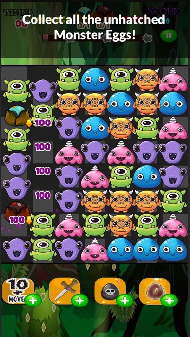 screenshot of Monster Frenzy Match 3 game 3