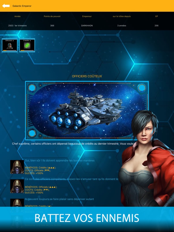 Screenshot #6 pour Galactic Emperor: Jeu RPG