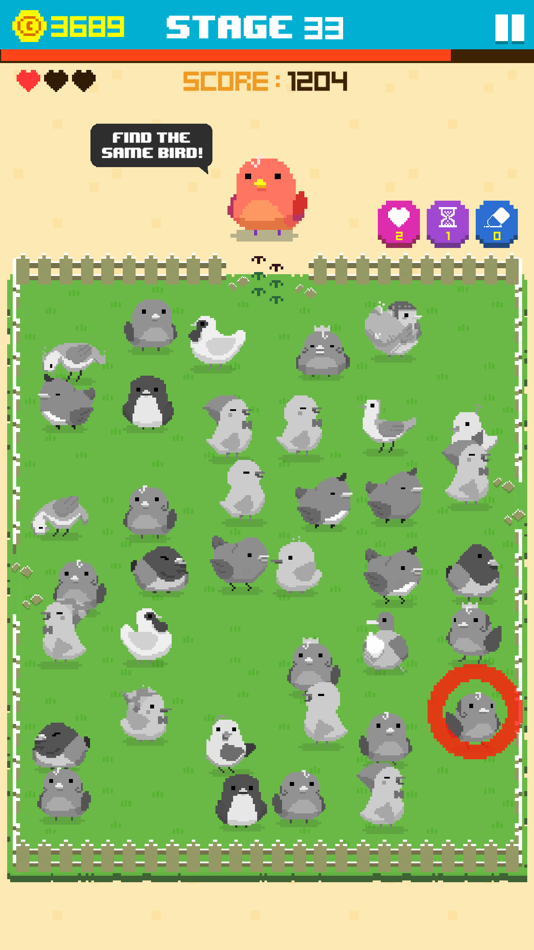 #2. Find Bird - match puzzle (iOS) Podle: UNIT5