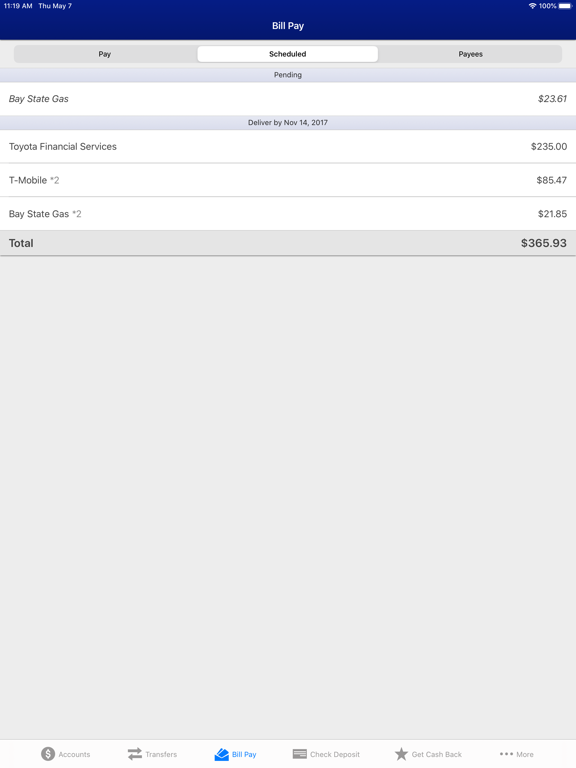 Putnam County Bank iPad screenshot 6 - Finance app
